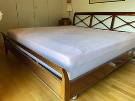 Bett Grange 200x200cm + Lattenrost + Matraze NEU Tediber