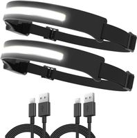 2x Head Torch Outdoor Weitwinkel Stirnlampe Kopflampe