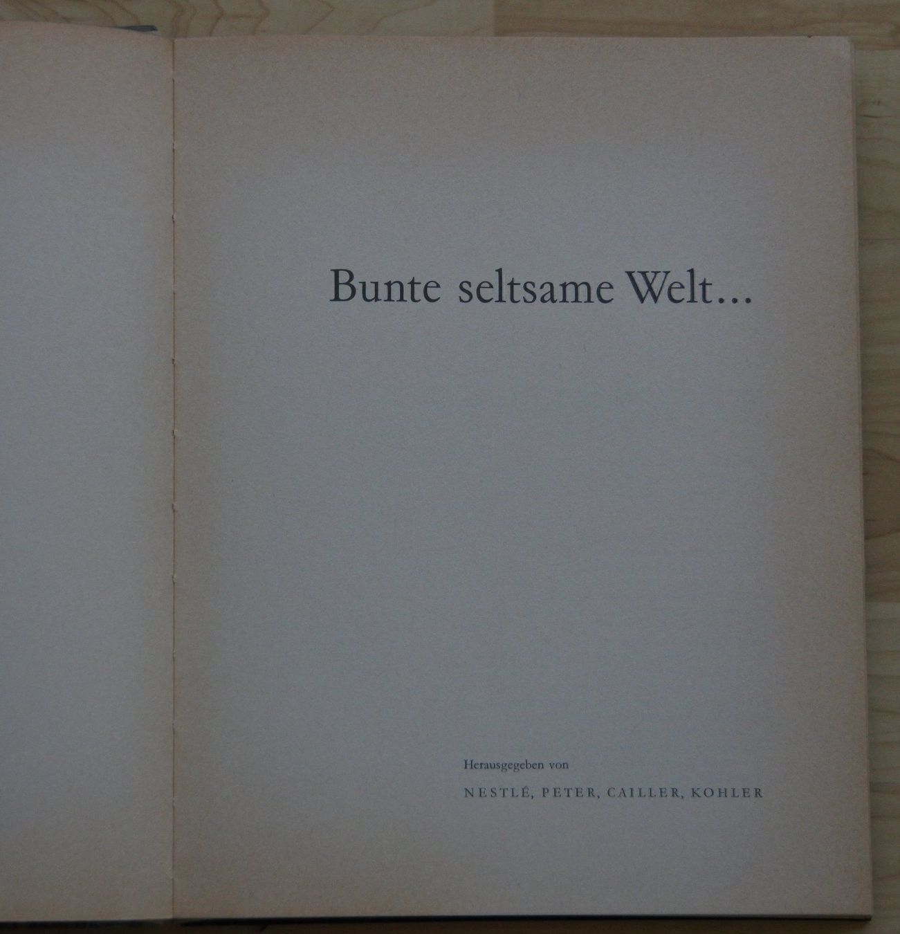 Libri: Bunte seltsame Welt... – Usato da Bäch SZ venduto da Parog 1