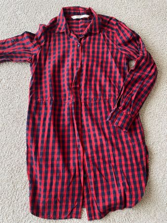 Zara Hemdblusenkleid  Gr. XS - ungetragen - NEU