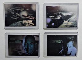 STAR TREK COMPLETE SET 4 HOLOGRAPHIC TRADING CARD IMPEL 1991