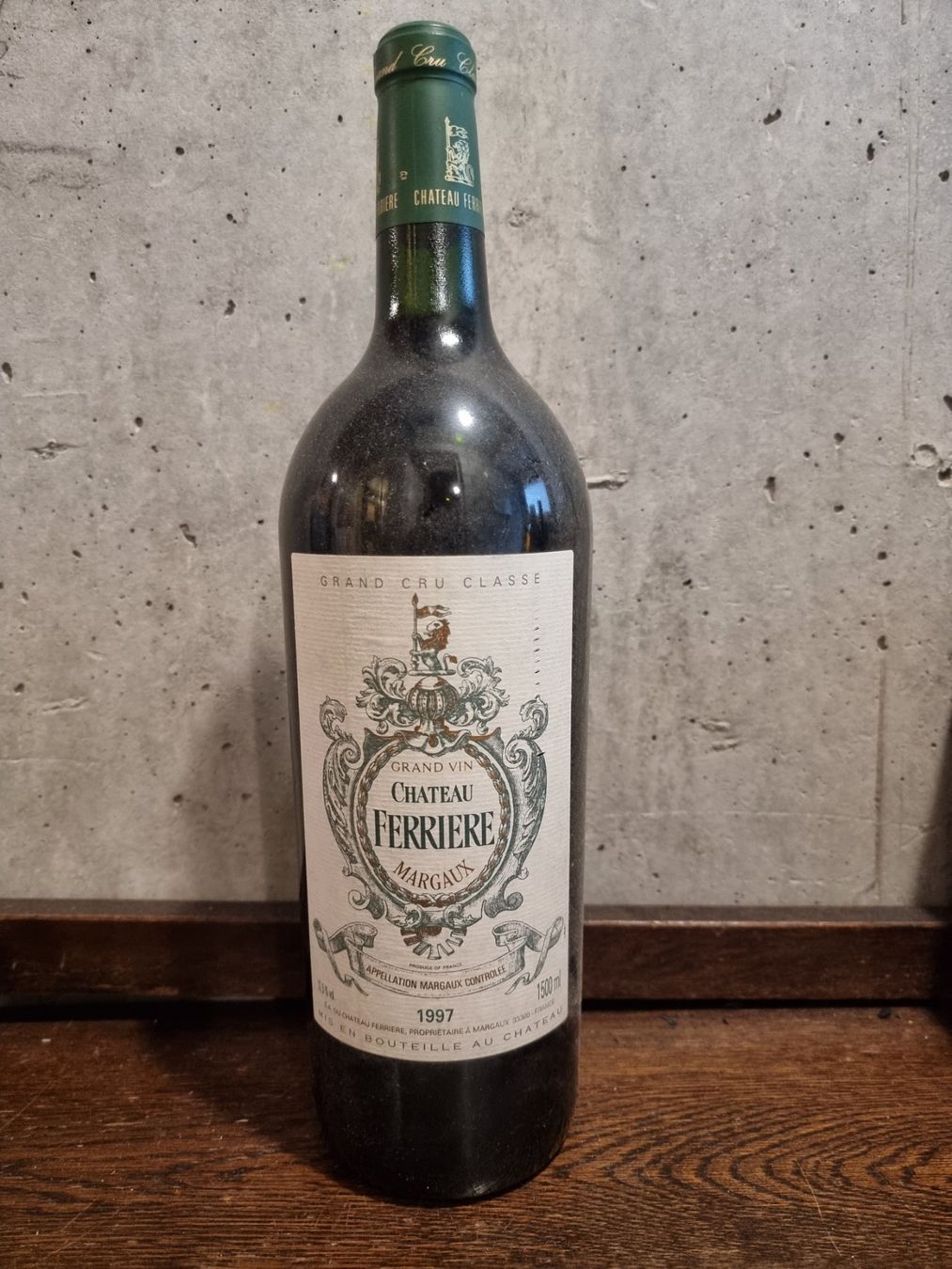 Wein: 1 Flasche Chateau Ferriere 1997  1.5l – Neu und originalverpackt aus Arosa von horseracing