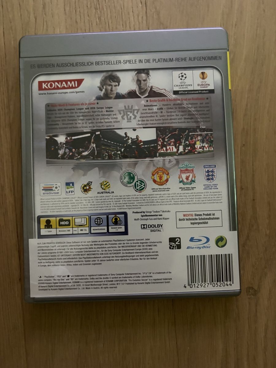 Spiele: PS3 PES 2010 Platinum | Komplett mit Anleitung  – Gebraucht aus Aarau von ruedinho 1