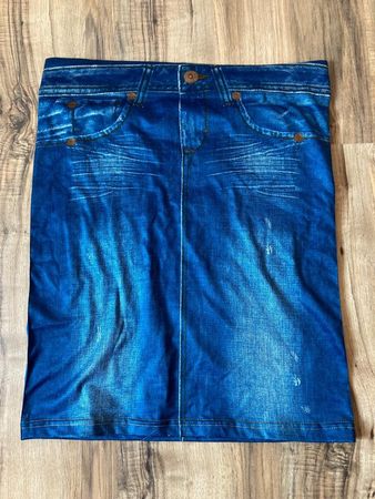 Stretch-Jupe jeansoptik