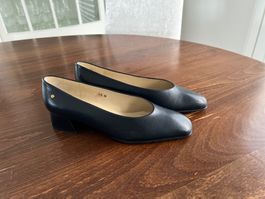 Aigner Lederschuhe dunkelblau, Gr. 37