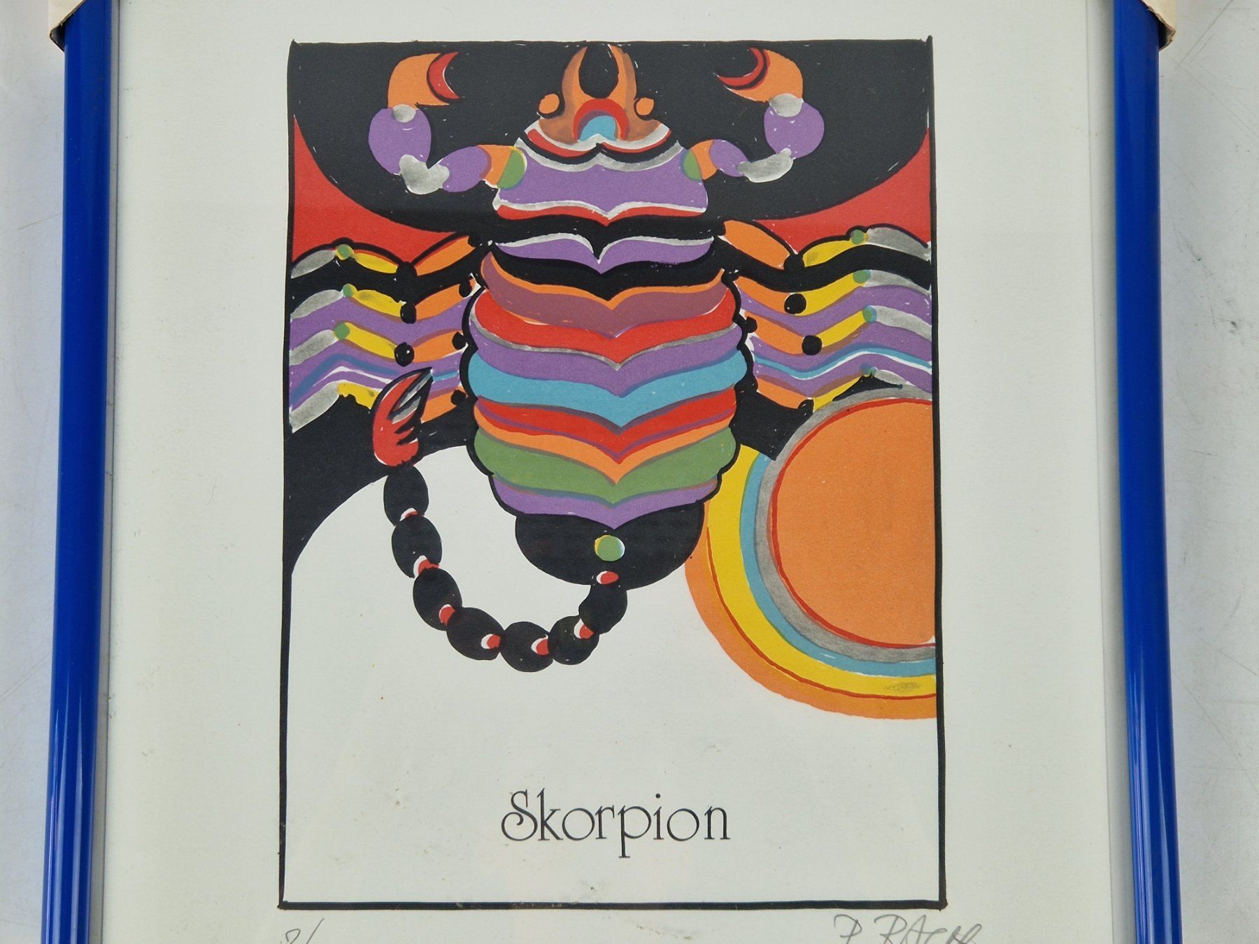 Posters & Illustrations: Kunstdruck "Sternzeichen Skorpion" - gerahmt – D'occasion à Muhen par Restwert_Muhen 1