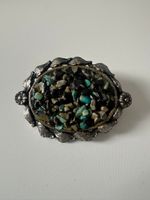 Vintage Brosche mit Stein-Design