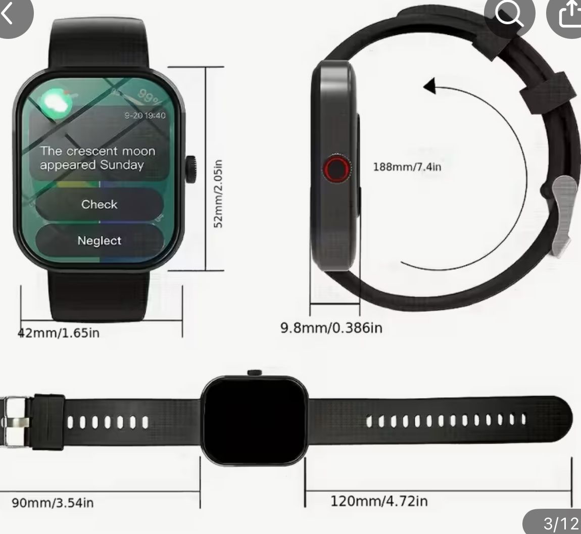 Smartwatch: Neu Smart Watch univ. – Nuovo e nell'imballaggio originale da Dulliken venduto da Lindt.1845 3