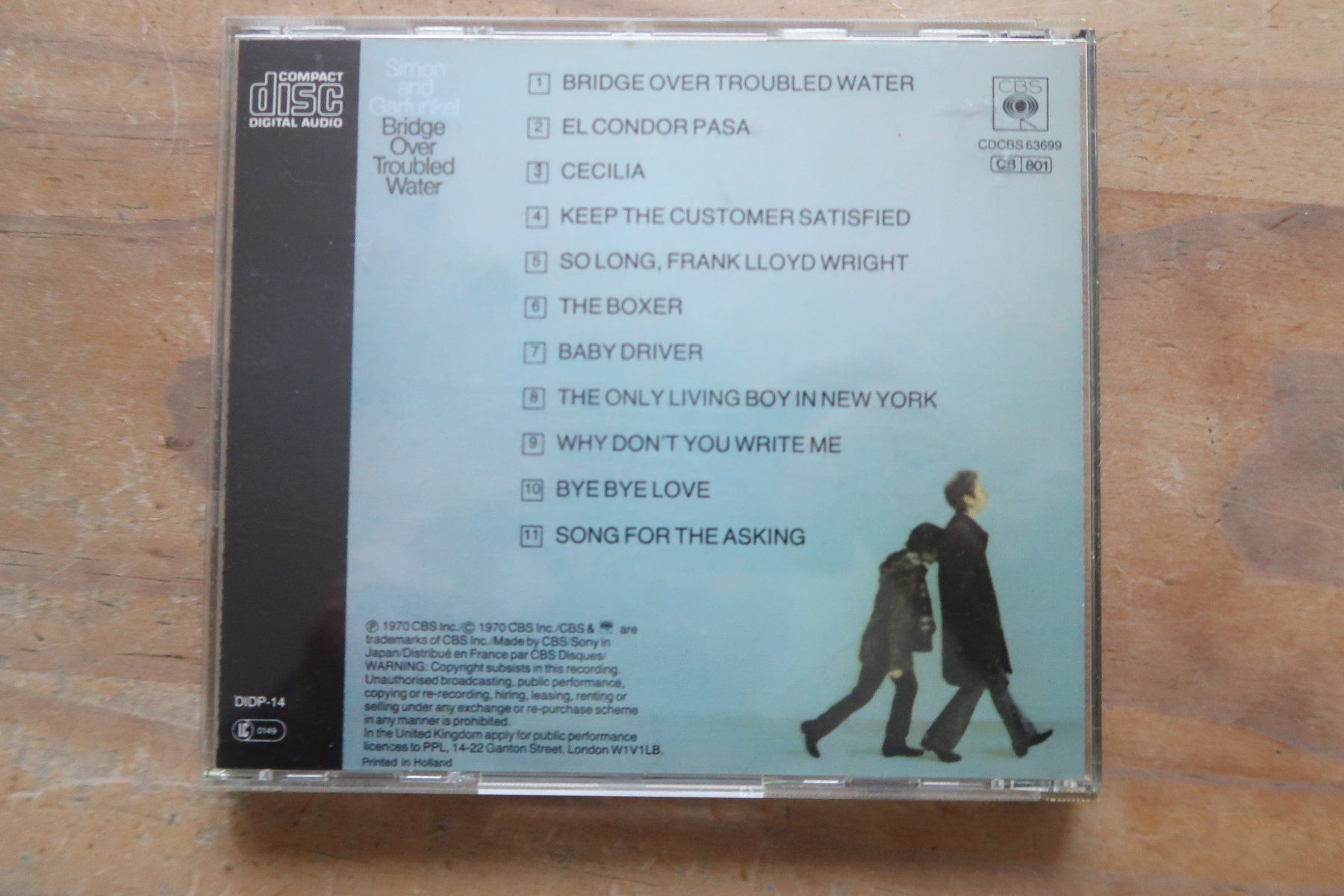 CD: SIMON AND GARFUNKEL - BRIDGE OVER TROUBLED WATER - CD – Usato da Basel venduto da Patiscat 1