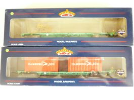 BACHMANN H0 CONTAINERWAGEN " HAMBURG SÜD " SET MIT 2WAGEN
