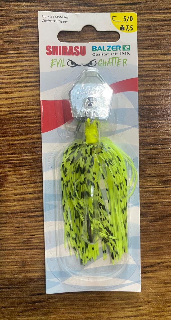 Balzer Esche: BALZER Shirasu Evil Chatterbait Gr.5/0 7.5g – Nuovo e nell'imballaggio originale da Widnau venduto da Fishingtackle_Oggy