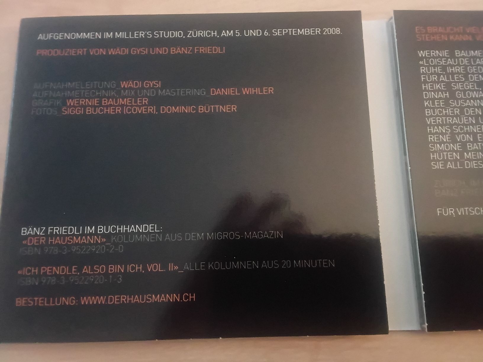 CD: Bänz Friedli Hausmann der Nation – Nuovo (secondo la descrizione) da Liebefeld venduto da CD-Urs 4