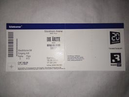 DIE ÄRZTE TICKET 2022 ** THUN ** STOCKHORN ARENA **