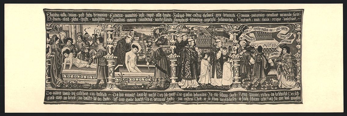 Cartes postales: Klapp-AK Bern, Gewirkter Teppich mit Sze – D'occasion à Berlin par bartko-reher