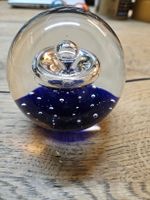 Coole Briefbeschwerer Glaskugel blau  (V)