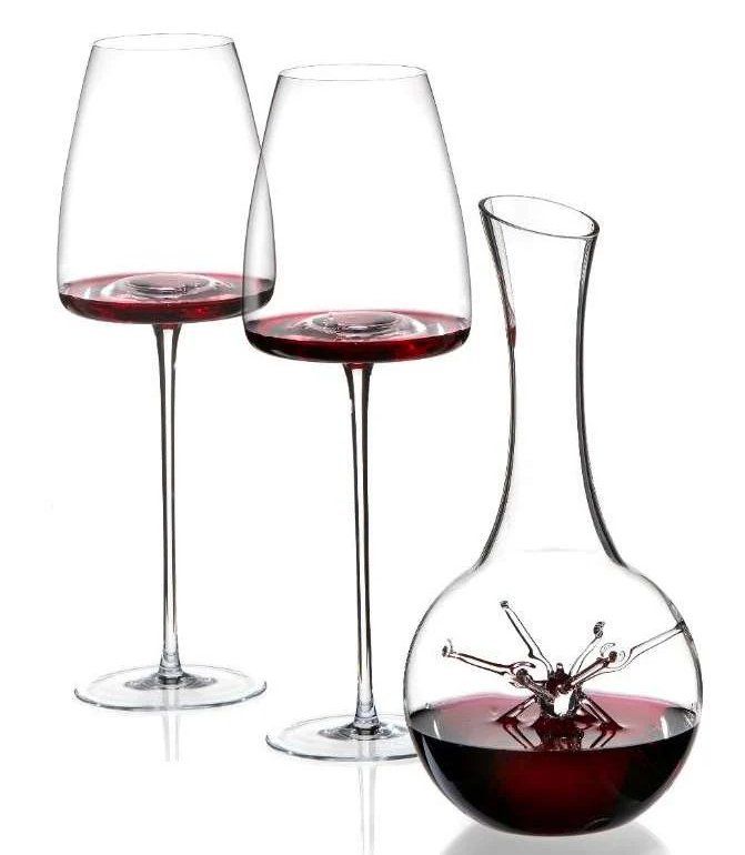 Caraffe: Zieher Star Set Dekanter Mini  mit 2 Weingläser – Nuovo e nell'imballaggio originale da Kägiswil venduto da pebart