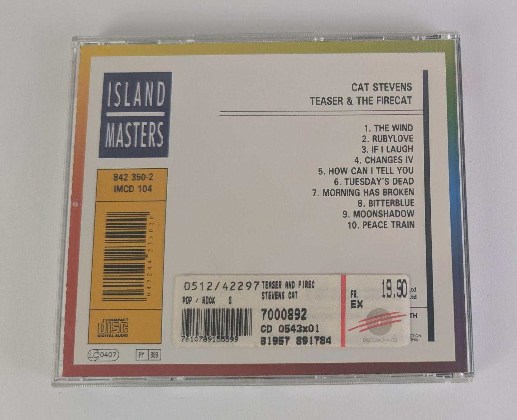 CD: Cat Stevens - Teaser & the Firecat - CD Island Masters – Usato da Zürich venduto da axolottchen 1