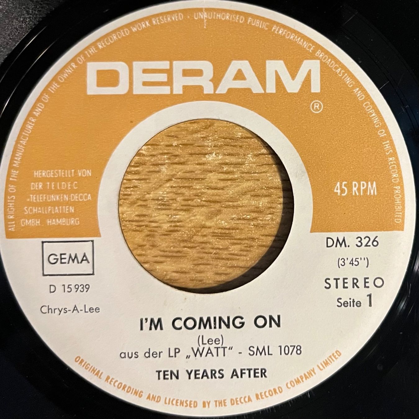 Schallplatten: TEN YEARS AFTER - I'M COMING ON – Gebraucht aus Bussigny von vinyl-pas-cher 2
