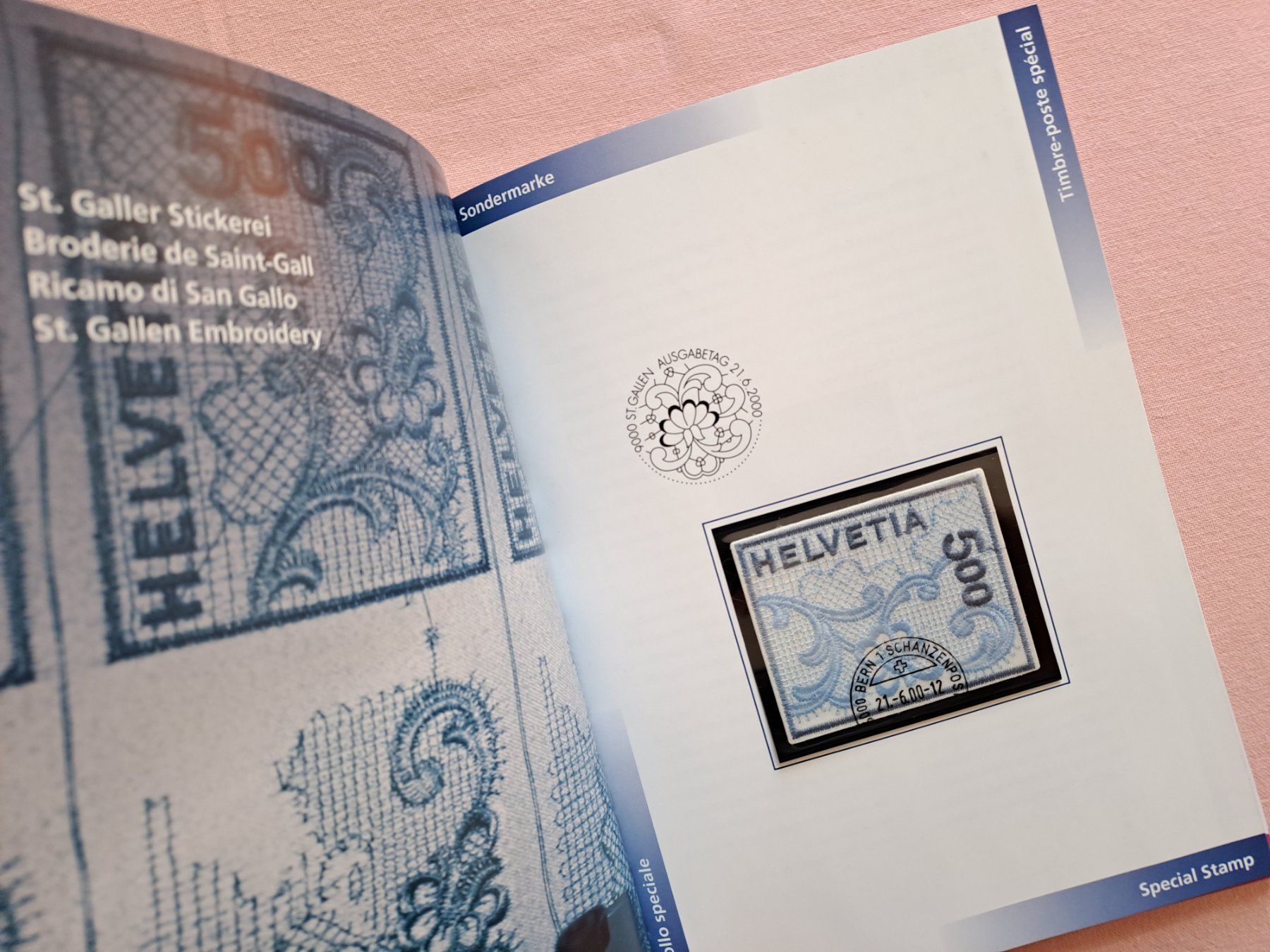 Tutti i francobolli: original Jahrbuch Briefmarken CH Post 2000 Halbmondstempel – Usato da Ostermundigen venduto da pedru8 6