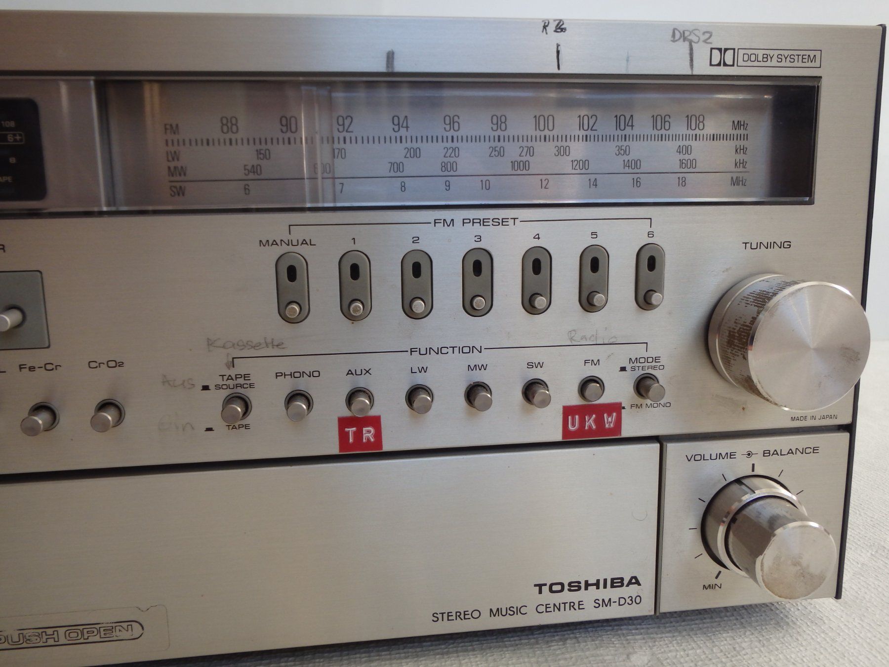 Ricevitori: TOSHIBA Receiver mit Kassette SM-D30 – Difettoso da Schöfflisdorf venduto da pullux 7