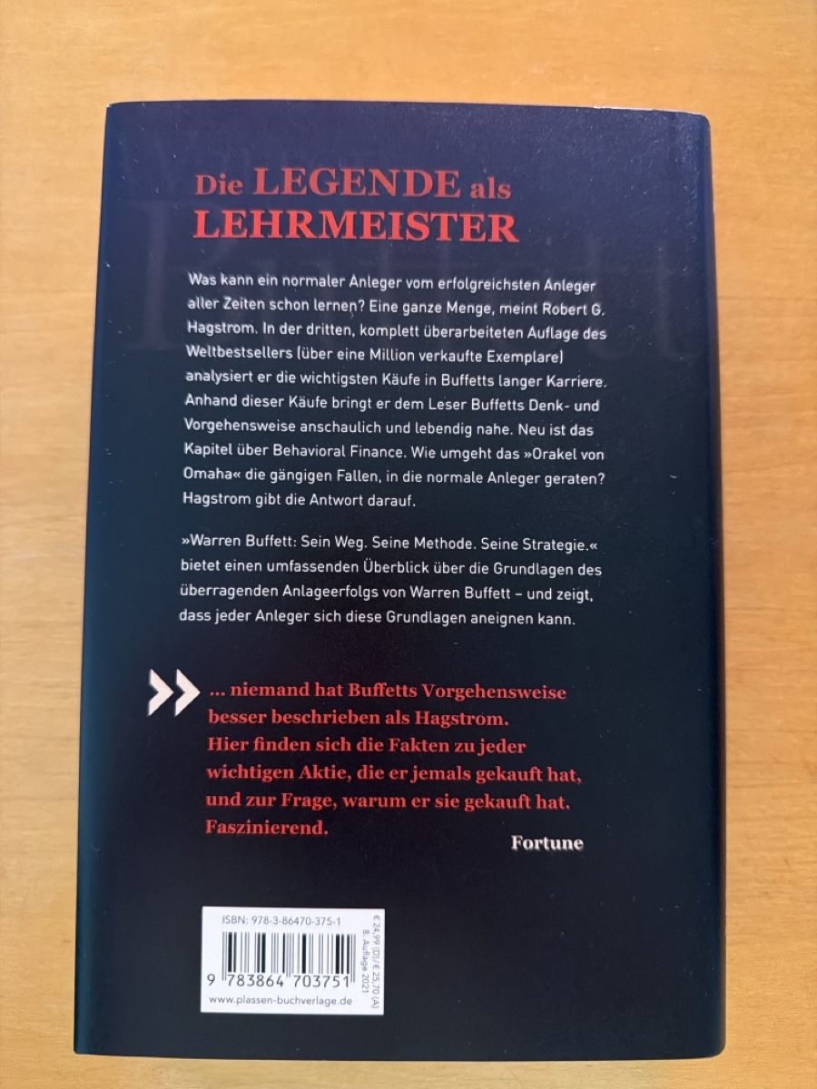 Libri: Warren Buffett Buch Sein Weg Seine Methode Auflage – Usato da Liebefeld venduto da tim_bqw7 1