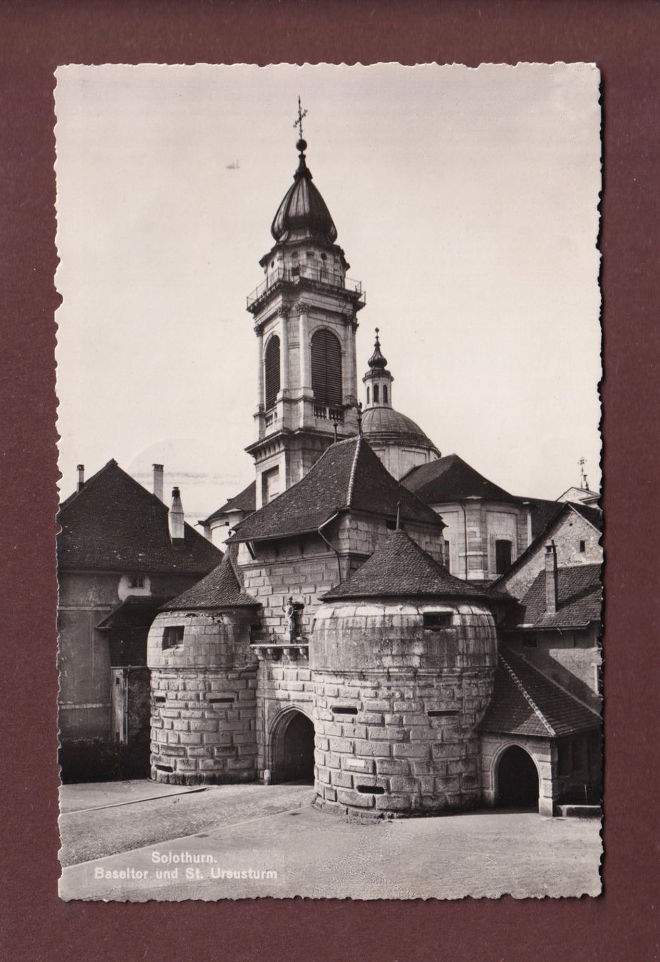 Cartoline postali: SOLOTHURN - Baseltor - St. Ursusturm - 1943 – Usato da Pully venduto da nicecards-shop