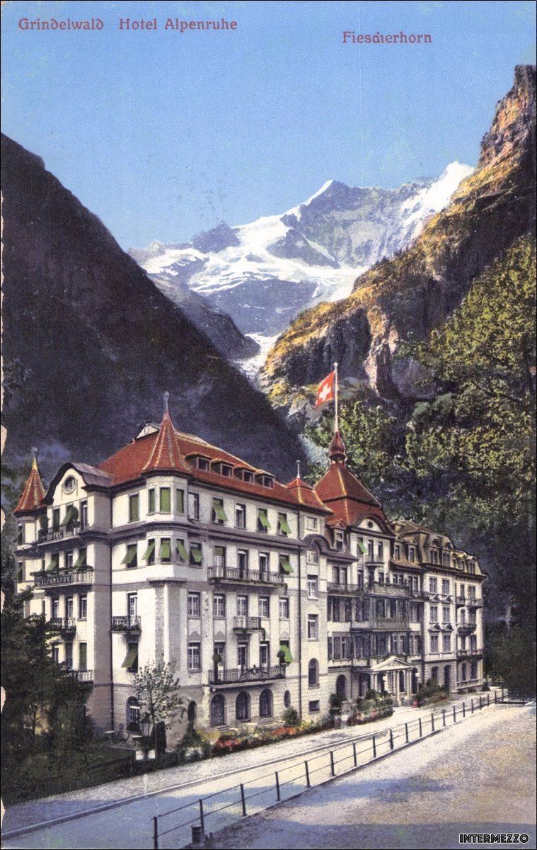 Ansichtskarten: Grindelwald // Hotel Alpenruhe ca. 1910 – Gebraucht aus Basel von intermezzo12