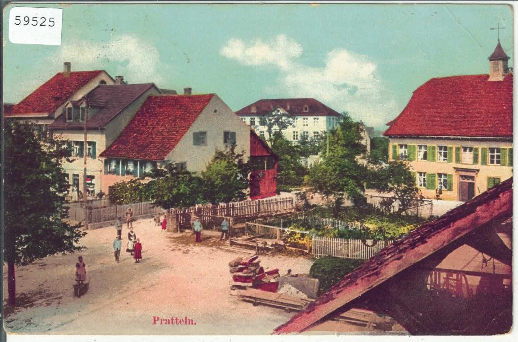 Cartoline postali: Pratteln - Dorfpartie - Litho – Usato da Ettingen venduto da Kartenplanet
