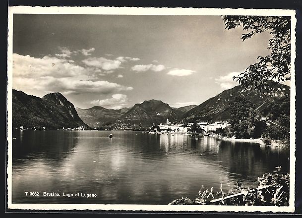 Cartoline postali: Brusino /Lago di Lugano, Panorama mit Be – Usato da Berlin venduto da bartko-reher