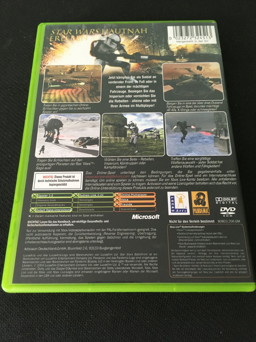 Microsoft Spiele: Star Wars Battlefront für Xbox – Gebraucht aus St.Gallen von sjosjo 1