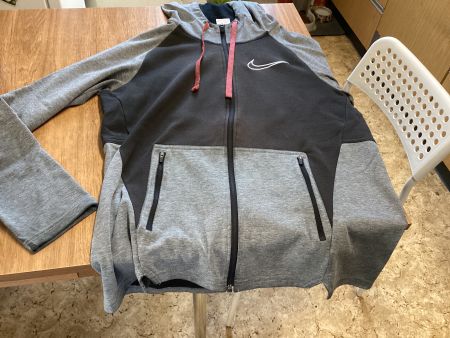 Nike Zip-Hoodie Grau/Schwarz, Grösse M,