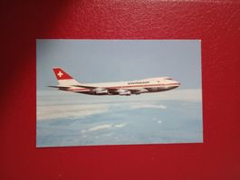AK Flugzeug Schweiz Swissair Boeing 747 B