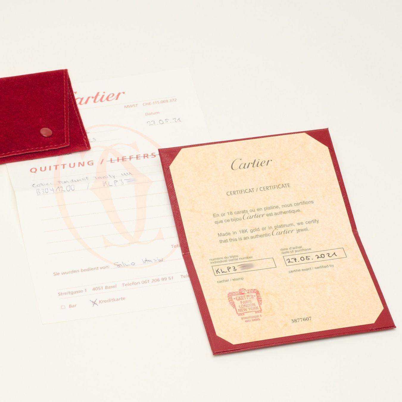 Cartier Catenine: Authentique Collier CARTIER modèle Trinity FULL SET – Nuovo (secondo la descrizione) da Carouge GE venduto da TLD 5