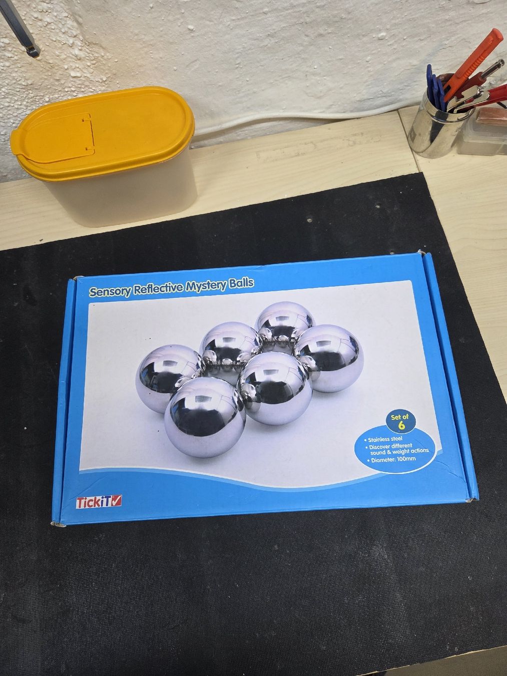 Giocattoli: TickiT Sensorische Spiegelkugeln Set 6 Stk Edelstahl – Usato da Zug venduto da olx_5shp 2