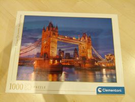 Clementoni Puzzle 1000 Teile, TOWER BRIDGE AT NIGHT