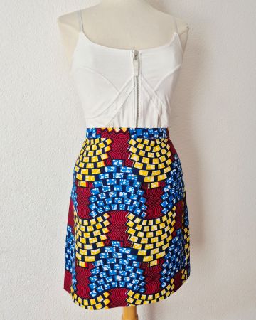 ROCK JUPE AFRIKA L 40 UNIKAT,  TOP ZU BLUSE TUNIKA JACKE
