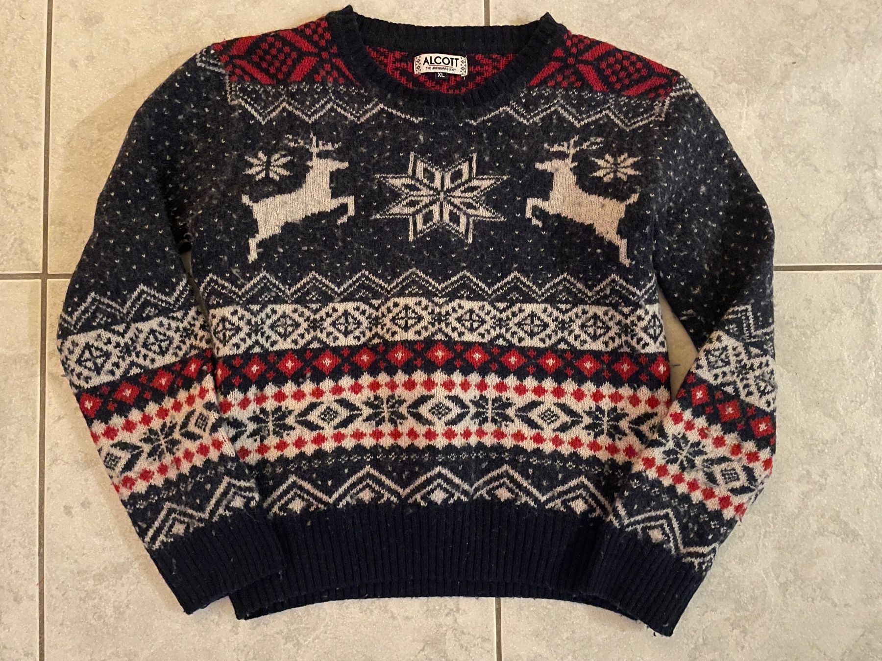 Maglioni & Felpe: Alcott Weihnachts-Pullover aus Wolle – Usato da Dierikon venduto da Butcherboy