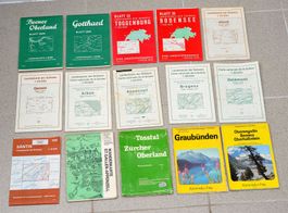 15x Karten Landestopographie Landkarten Schweiz