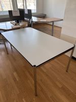 Grosser USM Haller Bürotisch weiss 200x100 cm