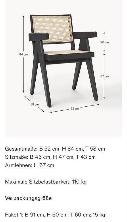 Westwing Sedie: Neuwertiger Stuhl Echtholz/ Rattan – Usato da Staad SG venduto da Hb1c0 3