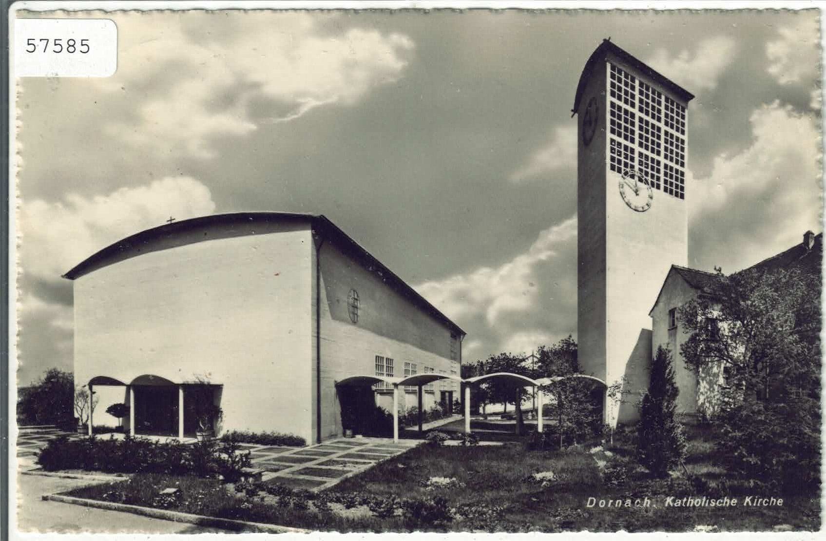 Ansichtskarten: Dornach - Katholische Kirche – Gebraucht aus Ettingen von Kartenplanet
