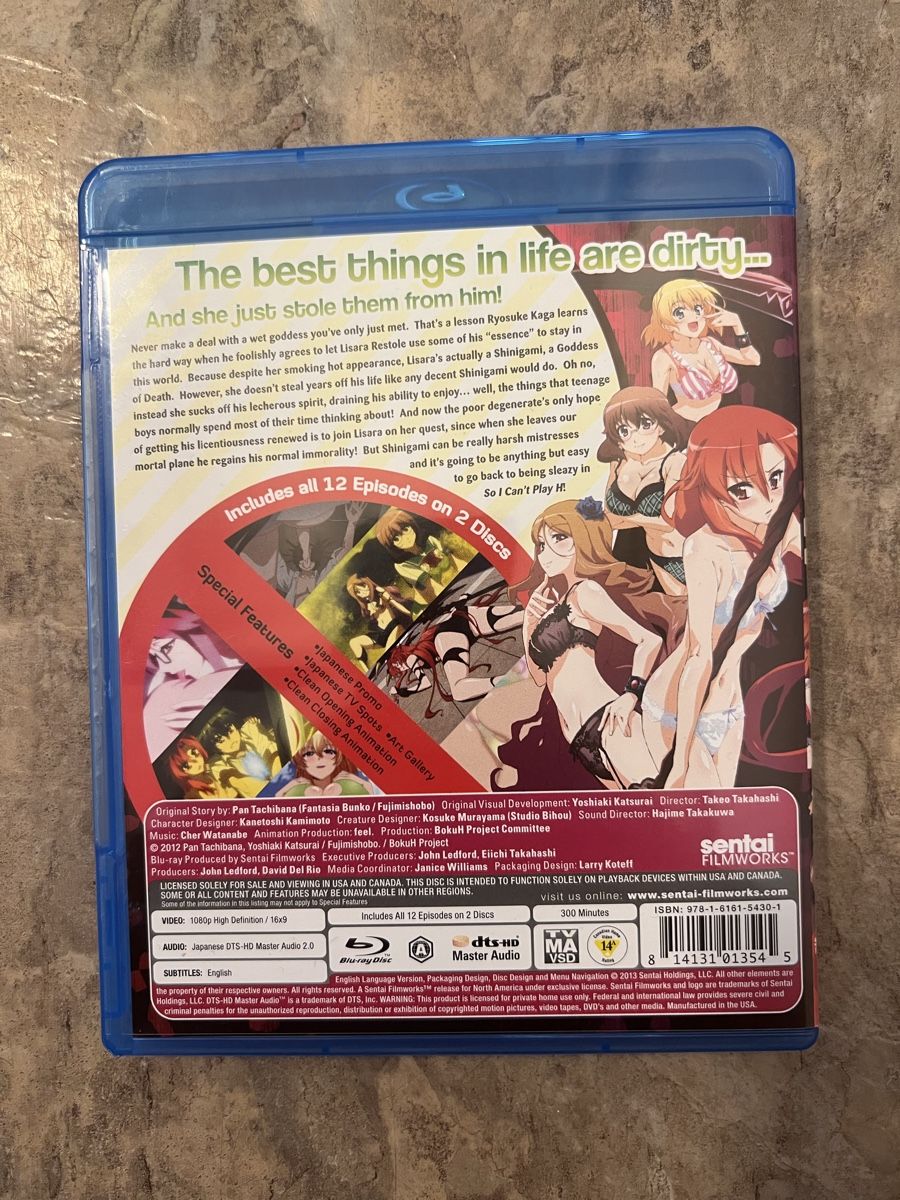 Tutti i DVDs: Anime Blu-ray "So I Can't Play H" Complete Collection – Usato da Ringgenberg BE venduto da Republic_Of_Gamers 1