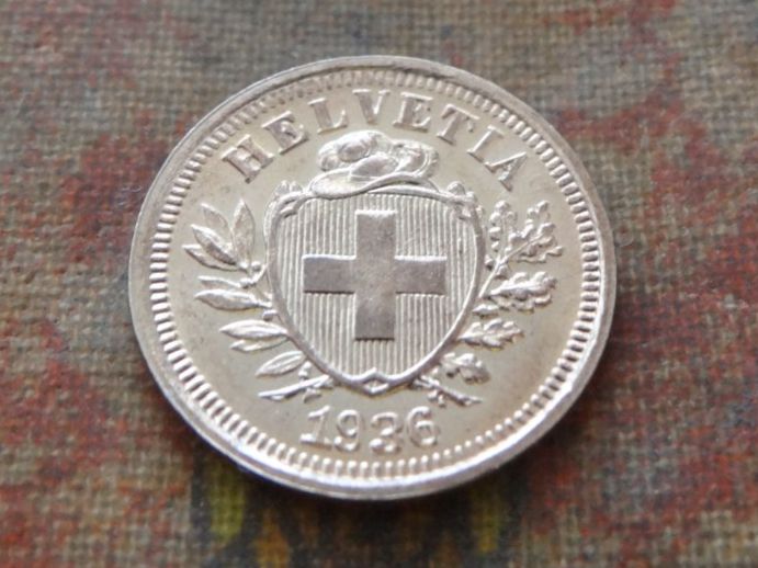 Tutti le monete: 1 Rp. 1936  (B) – Usato da Romanel-sur-Lausanne venduto da Swift13