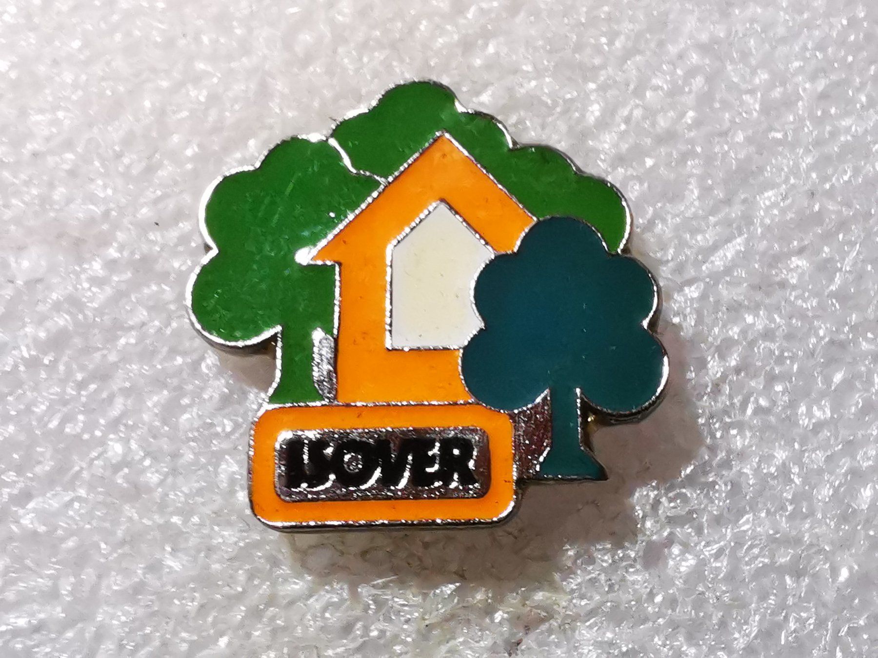 Placchette & Badge: Ansteckpin 55: Isover – Usato da Oppligen venduto da Pin-Fall-Shop