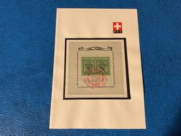 1943 Gedenkblock GEPH auf PTT Blatt Zu. W18 Genf