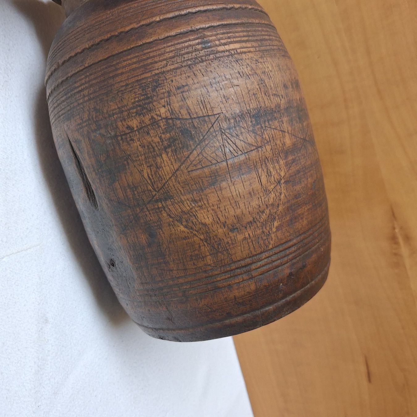 Vasi & Recipienti: Antike, alte Holz Vase, Gefäss – Usato da Winterthur venduto da Goldpipau 6