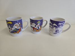 3 Milka Weihnachtstassen, Sammlerstücke