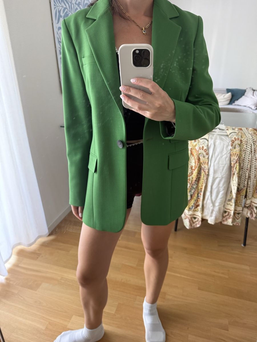 Massimo Dutti Giacche: Massimo Dutti Green Blazer Size L Good Condition – Usato da Zürich venduto da gsb_r8yw 1