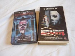 Rare VHS Kassette - Halloween 2 + 5 teil