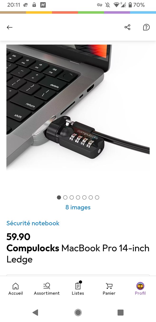 Cadenas: Compulocks MacBook Pro 14-inch Ledge verrou de sécurité neuf – Neuf avec emballage d'origine à Vessy par Avicci